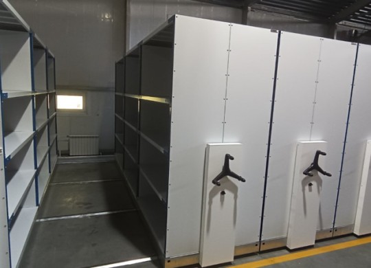 Мобильные стеллажи для склада Серия СБ-СГС